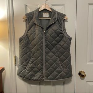 Old Navy Quilted Vest Gray